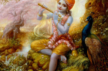 Praticando Yoga com as Crianças com uma História de Krishna